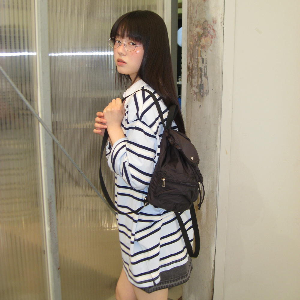 RUFFLE POINTED MINI BACKPACK BLACK - 감도 깊은 취향 셀렉트샵