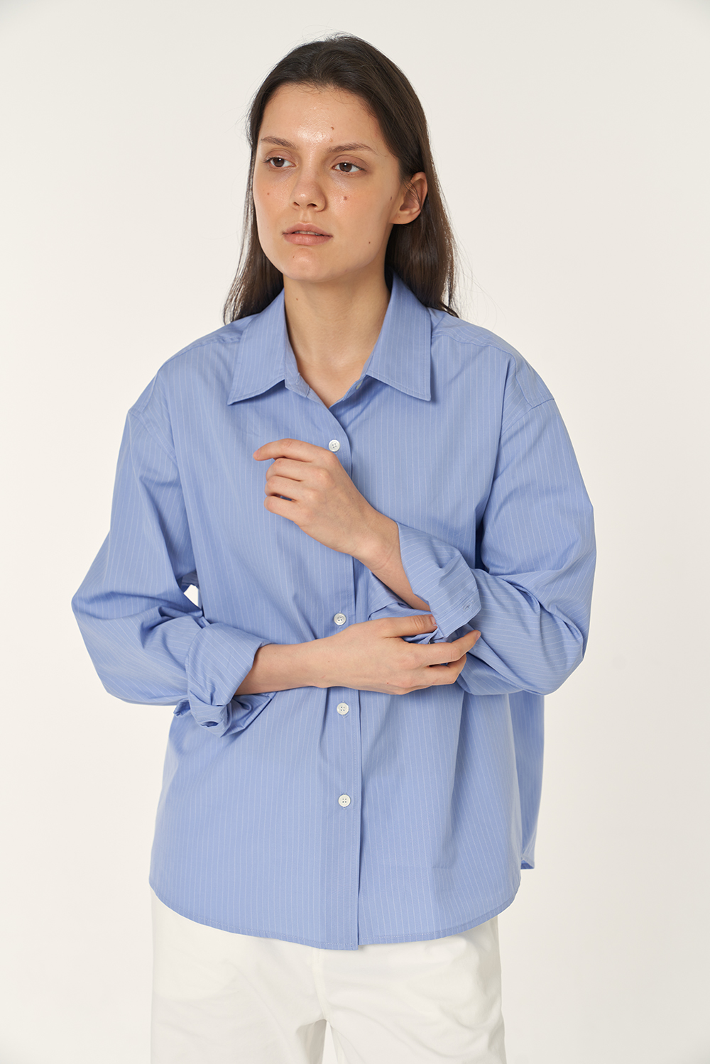 SUNSEA Blue Note Stripe GIGOLO Shirt（5th delivery – UNEVEN