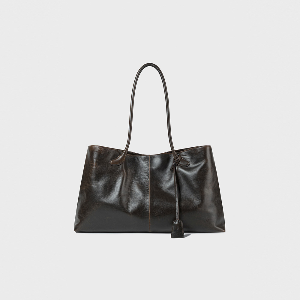 FOLDED CUBE TOTE BAG_BLACK_LOW24RM_BA010BK - 감도 깊은 취향