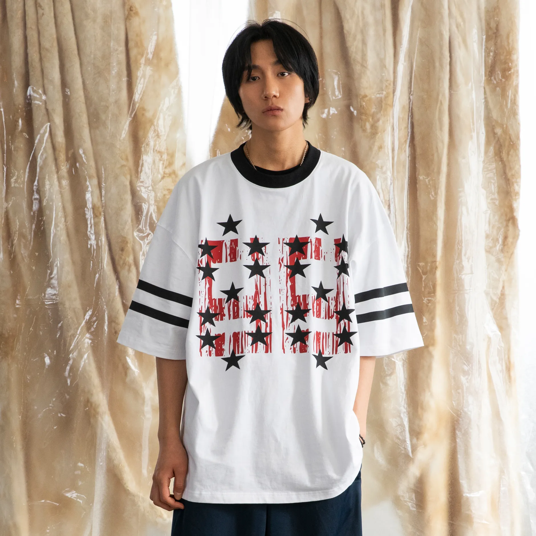 Tシャツ・カットソー THEVINYLHOUSE COWBOY PICTOGRAM RINGER TEE 5FT2289 THEVINYLHOUSE COWBOY PICTOGRAM RINGER TEE