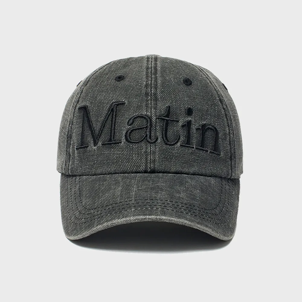 Matin Kim heart logo ball cap in black