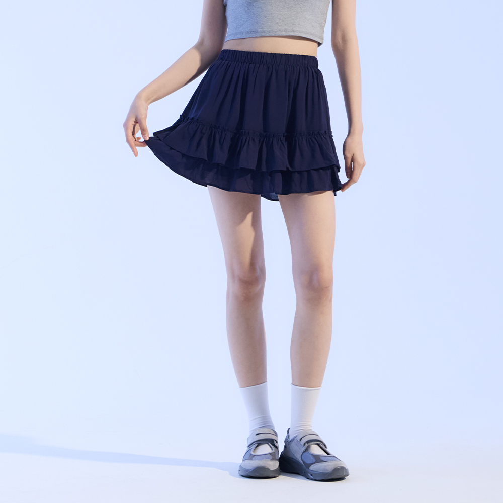 BASIC SHIRRING KNIT SKIRT WINE - 감도 깊은 취향 셀렉트샵 29CM