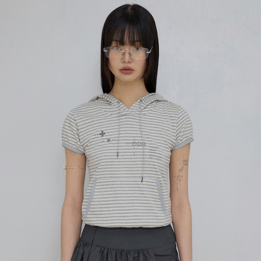 Muta Waffle Raglan T-Shirt (FL-154_Gray&Sky) - 감도 깊은