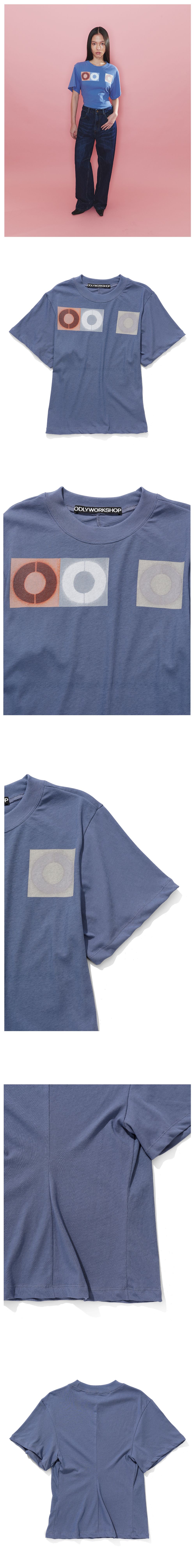 Tシャツ・カットソー [ODLYWORKSHOP] Relaxed Corset Waist Tee Relaxed Corset Waist Tee, Steel - odlyworkshop