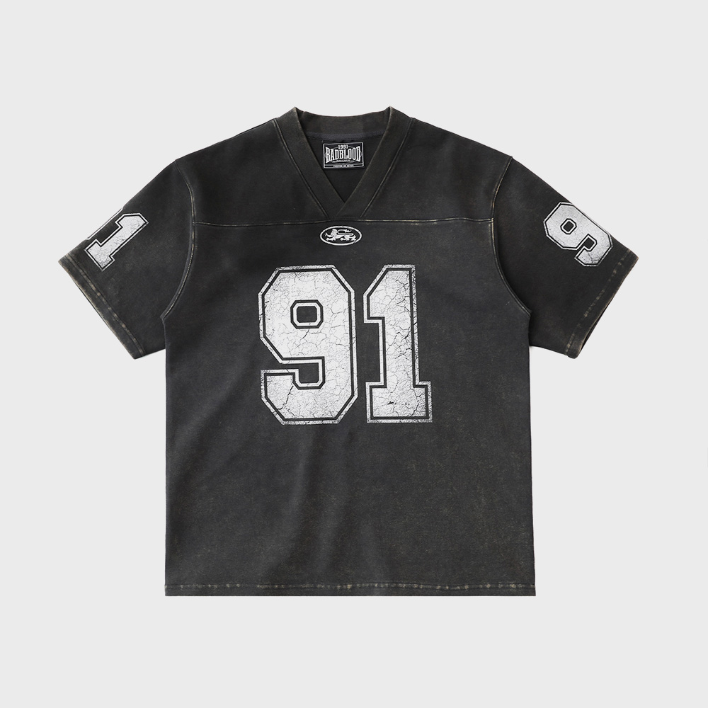 MESH FOOTBALL HALF JERSEY_BLACK(NG2EMUT504A) - 감도 깊은