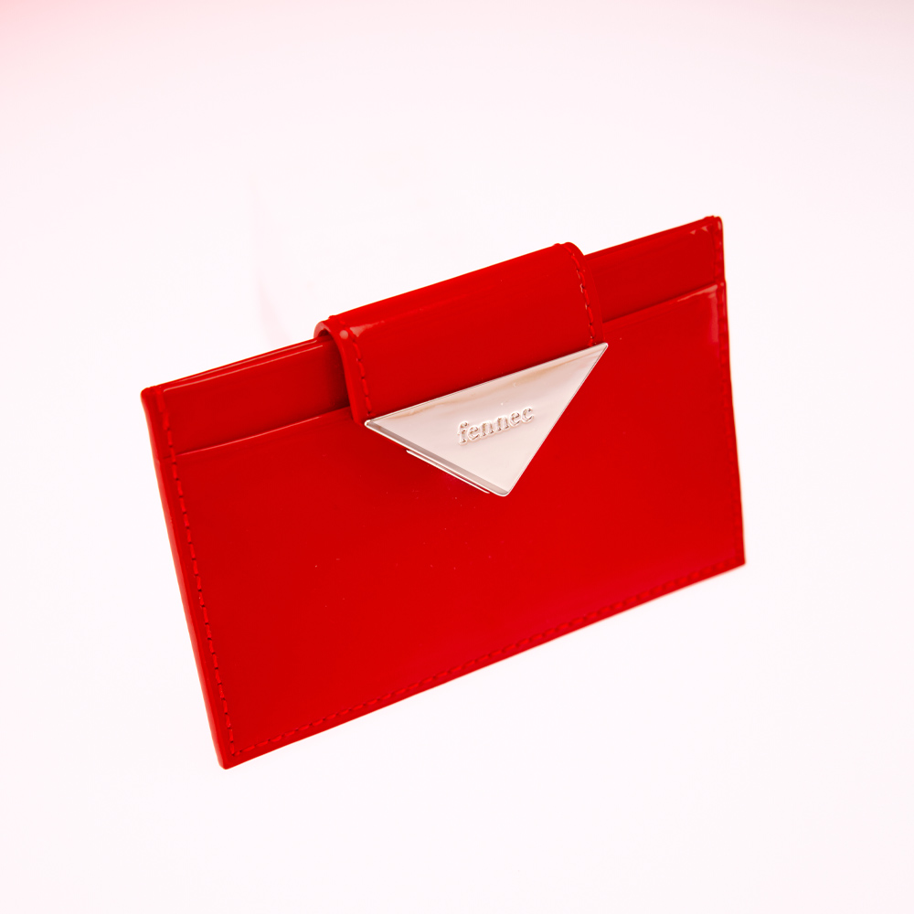●Fennec● TRIANGLE BRIDGE CARD HOLDER CHERRY RED FNSCW05CR TRIANGLE BRIDGE CARD HOLDER - CHERRY RED - Fennec