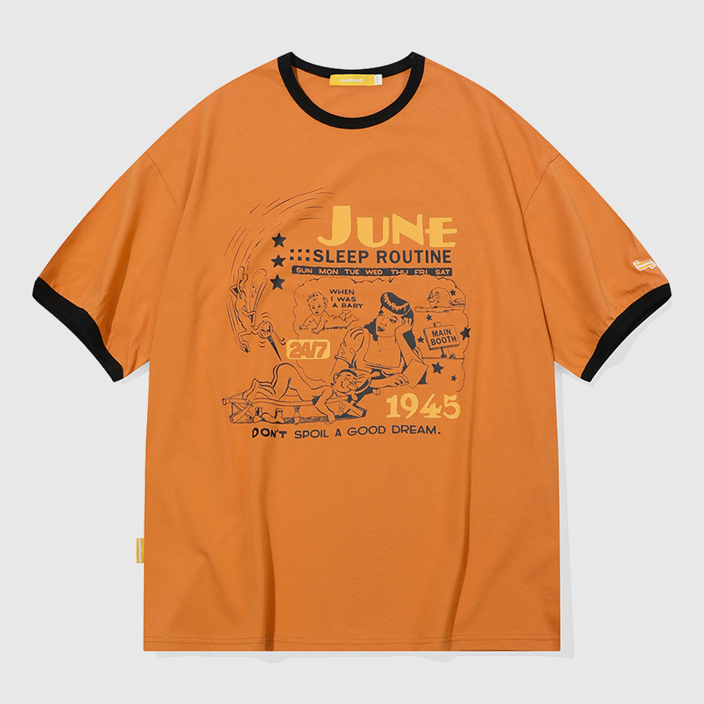 ★MAINBOOTH★Sleep Guide T-shirt(WHITE)★正規品/韓国直送料込 Sleep Guide T-shirt(WHITE) - 감도 깊은 취향 셀렉트샵 29CM