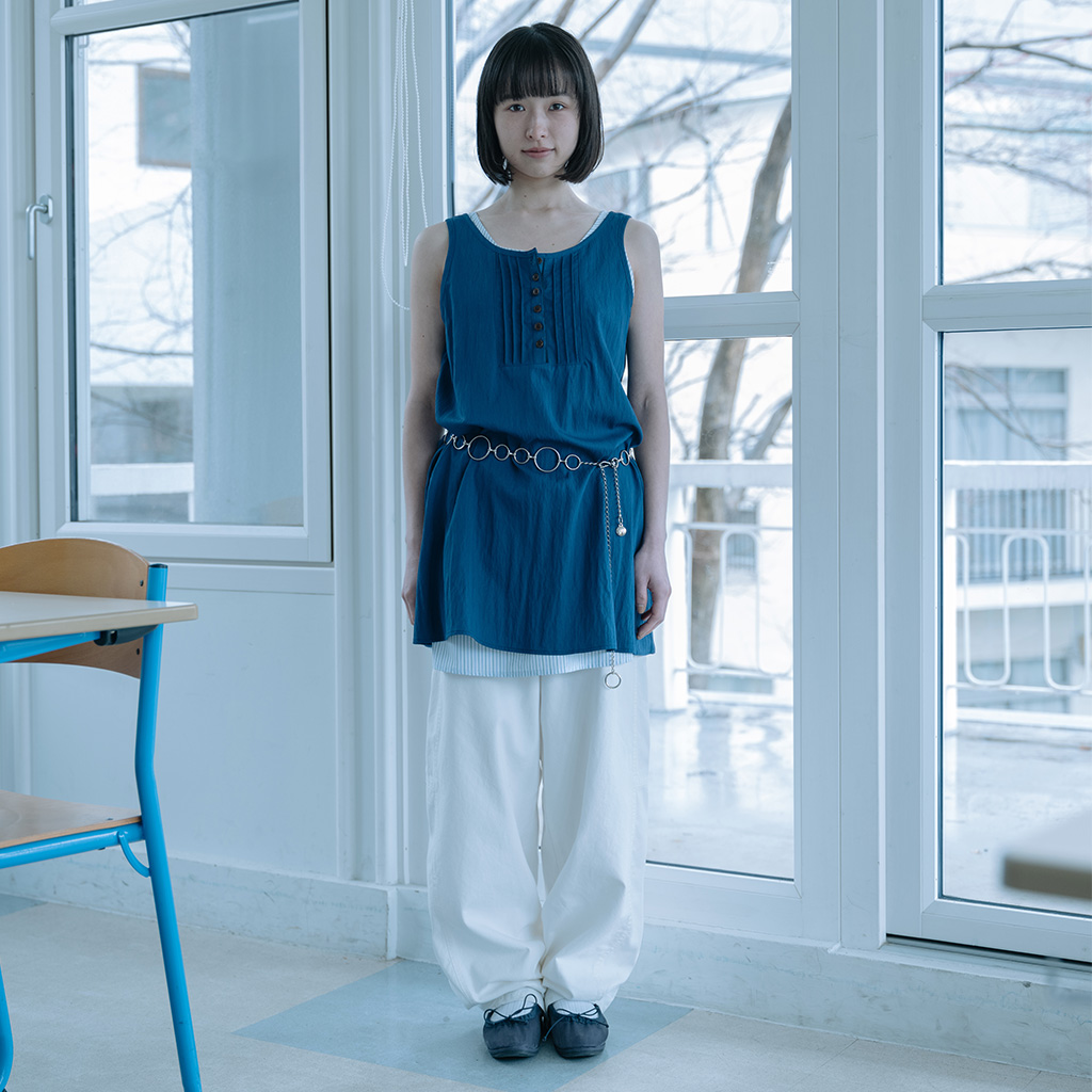 PINTUCK LAYERED MINI DRESS, BLUE - 감도 깊은 취향 셀렉트샵 29CM