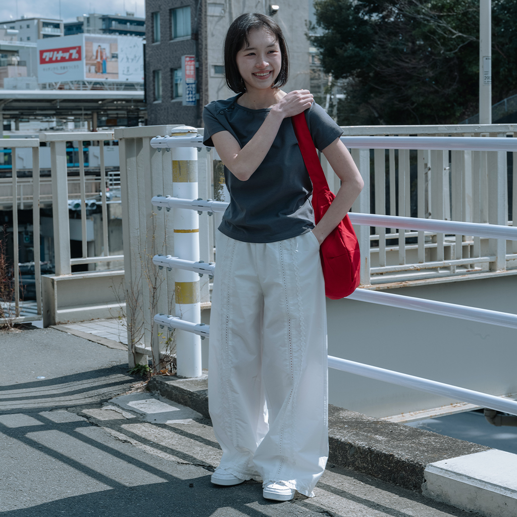 OHESHIO オヘシオ　FRILL WIDE PANTS ホワイト Olivia Wide leg pants Off White | Mexx.com