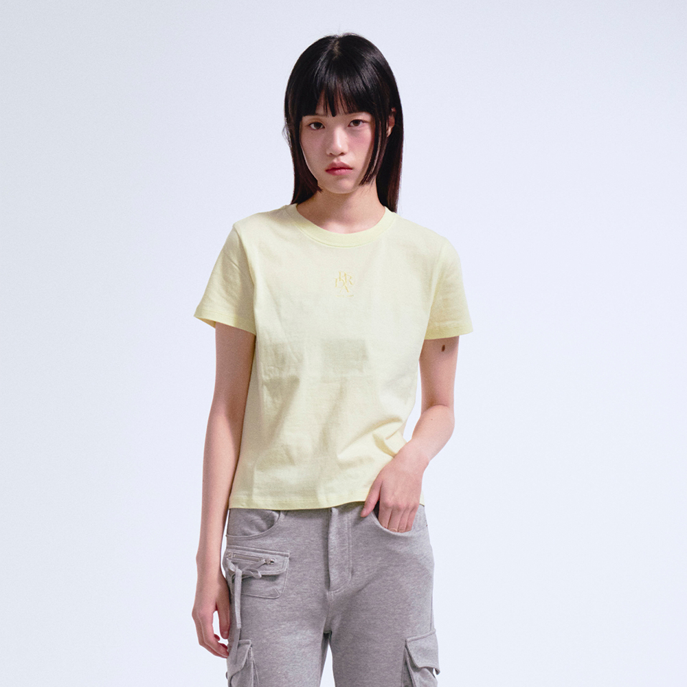 아카이브볼드] 939 LOGO CROP TOP (LEMON) - 감도 깊은 취향