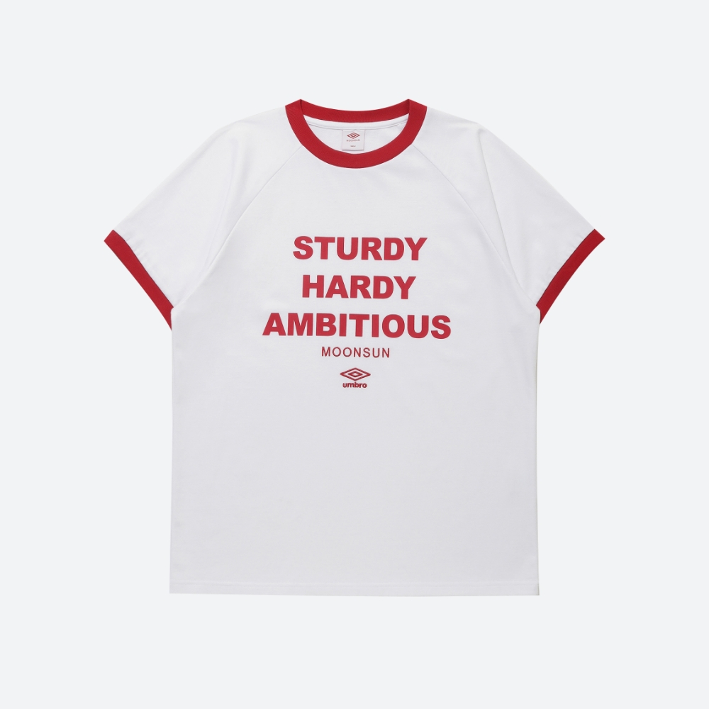 Tシャツ・カットソー UMBRO UMBRO X MOONSUN Ringer Lettering Short Sleeve T-Shirt Umbro x MOONSUN Ringer Lettering T-Shirt / Black - 감도 깊은