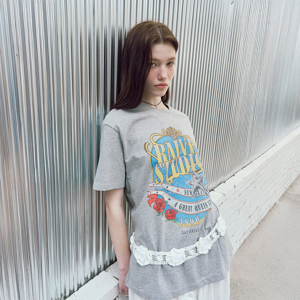 【RAIVE】Crown Raive Graphic T-shirt RAIVE 레이브 | Crown Raive Graphic T-shirt 레이브의 오리지널