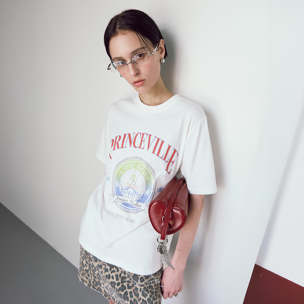 ★RAIVE★ Love Leopard Graphic Tshirt VW5ME607_3color 7/15 Pre-order) Love Leopard Graphic T-shirt VW5ME607_3color