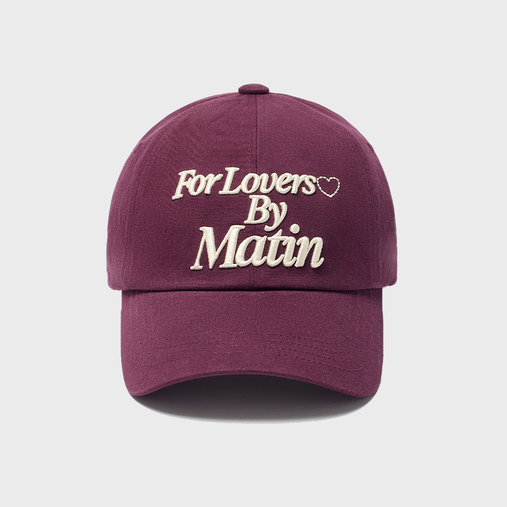 帽子 Matinkim MATIN VOLUME LOGO BALL CAP MATIN VOLUME LOGO BALL CAP IN BEIGE - MATINKIM