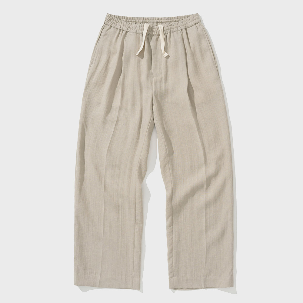 スラックス HUECLOSET D One Tuck Basic Slacks DGKaxiyaHM Men's Solid Color Casual Tuxedo Trousers Straight
