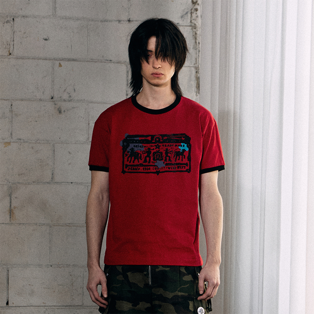 Tシャツ・カットソー THEVINYLHOUSE COWBOY PICTOGRAM RINGER TEE 5FT2289 0897d4fab40645d135f9325ed02ac9