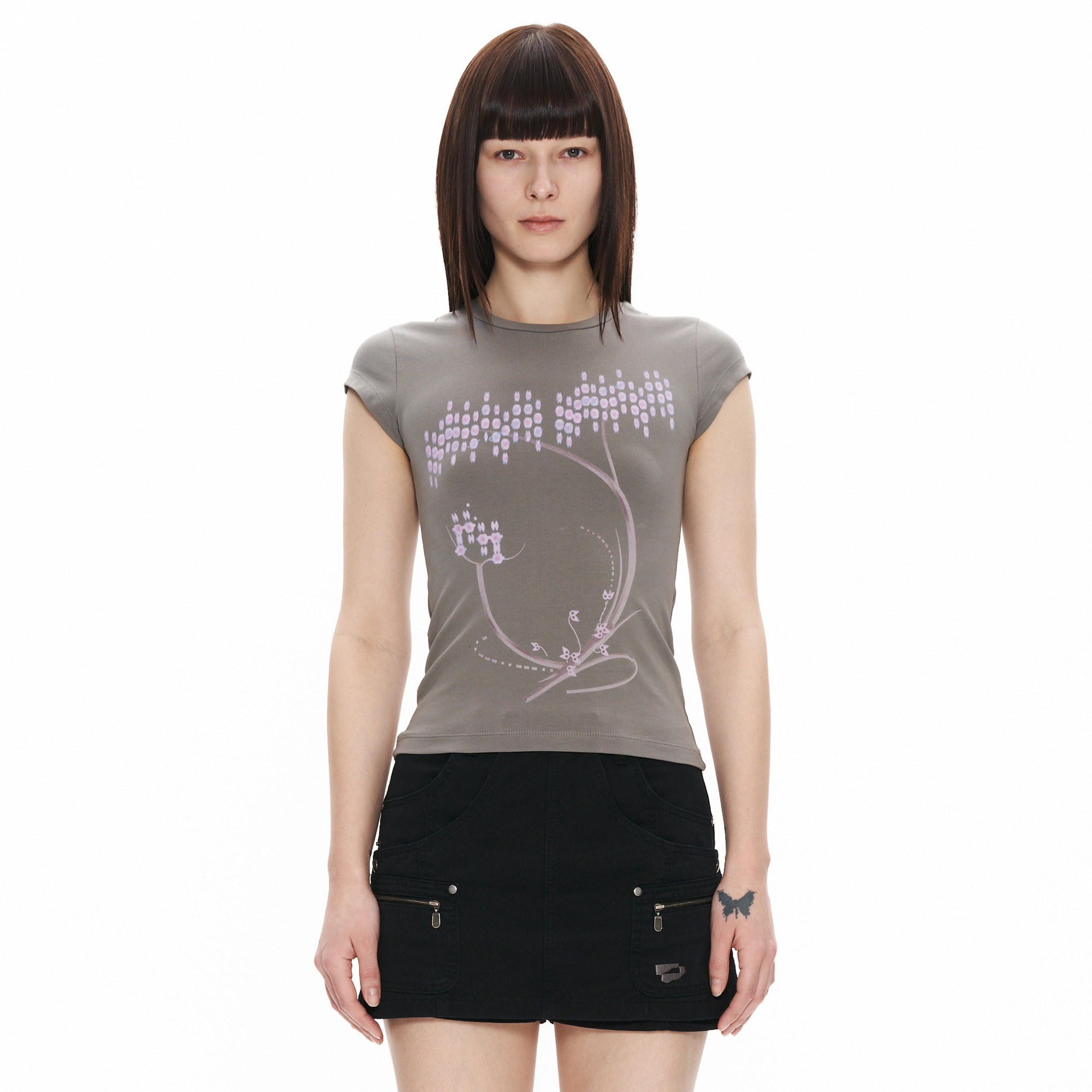 SIO SEOUL PEARL SHORT SLEEVE TOP [NAVY] - 감도 깊은 취향