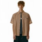 Conveying Check Shirt Beige