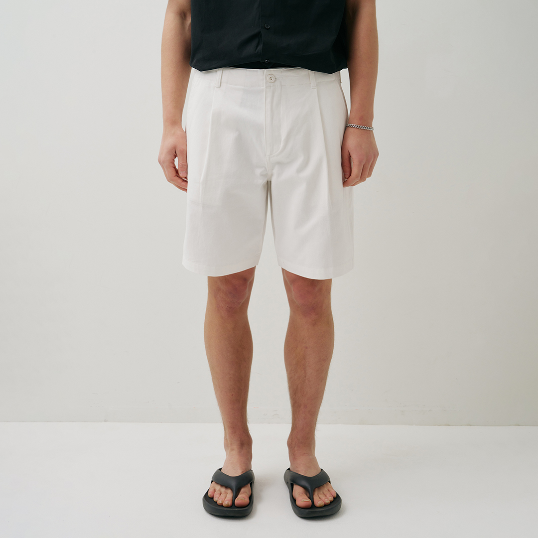 【LA MER MA MAISON】22SS★ COLOR TAG ONE TUCK SHORT LA MER MA MAISON] COLOR TAG ONE TUCK SHORT BLACK - 감도 깊은