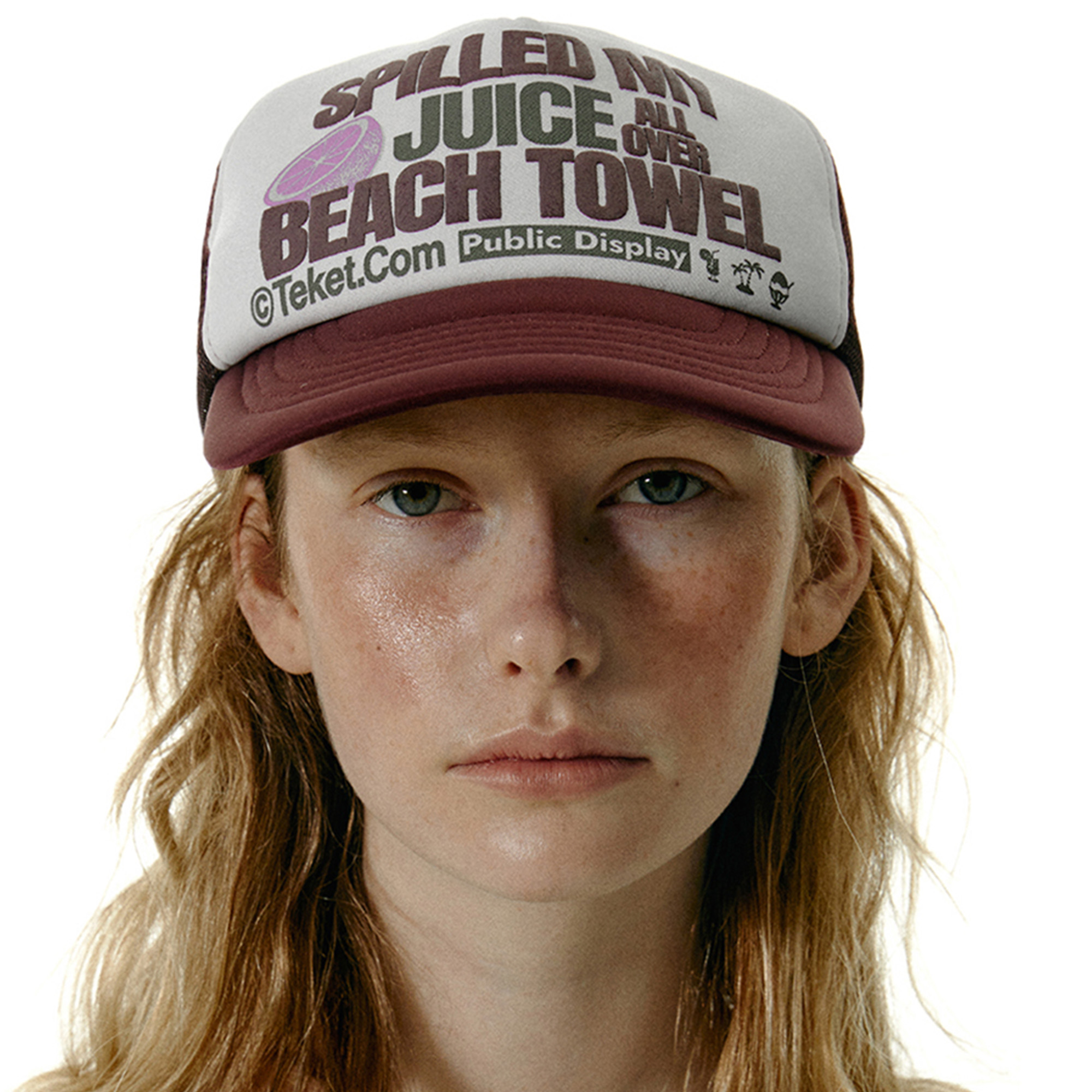 [teket] Be Careful Trucker Cap ★大人気★ Be Careful Trucker Cap Burgundy - 감도 깊은 취향 셀렉트샵 29CM