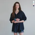 [스크런치 SET] 텐셀 글로우 시어셔츠 5Color