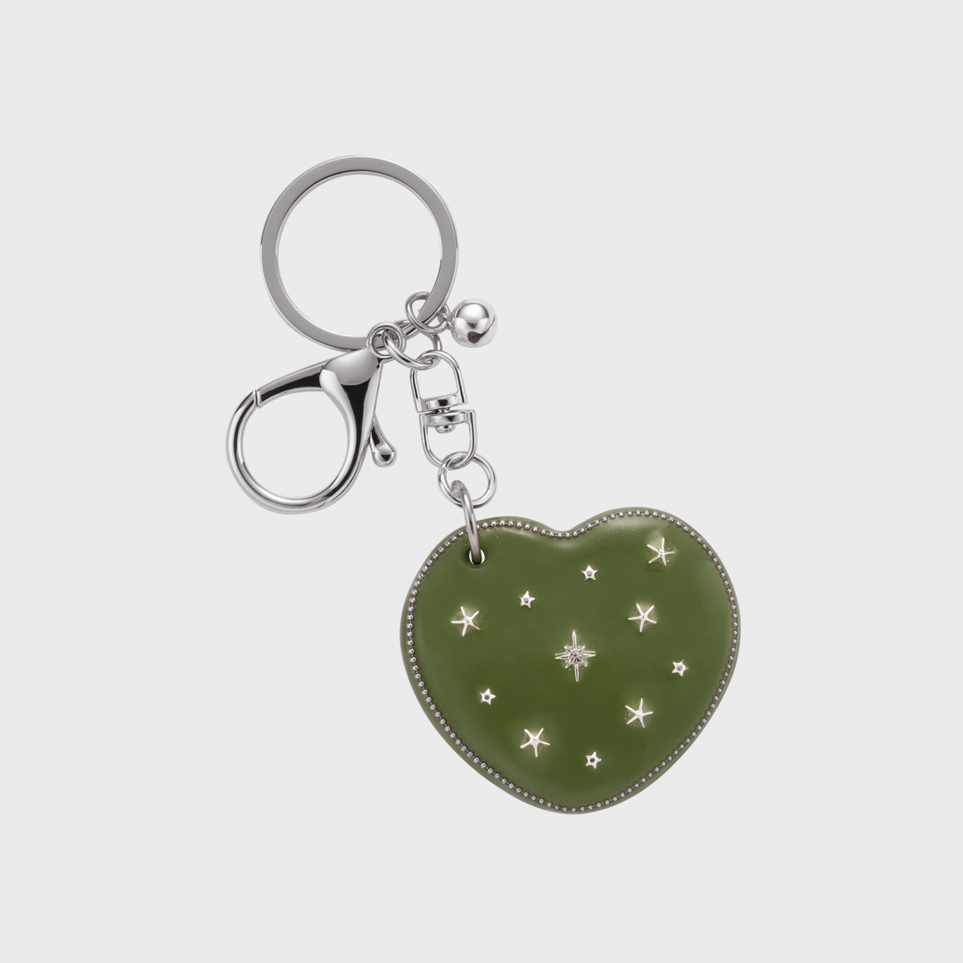 heart dia mirror key ring-khaki - 감도 깊은 취향 셀렉트샵 29CM