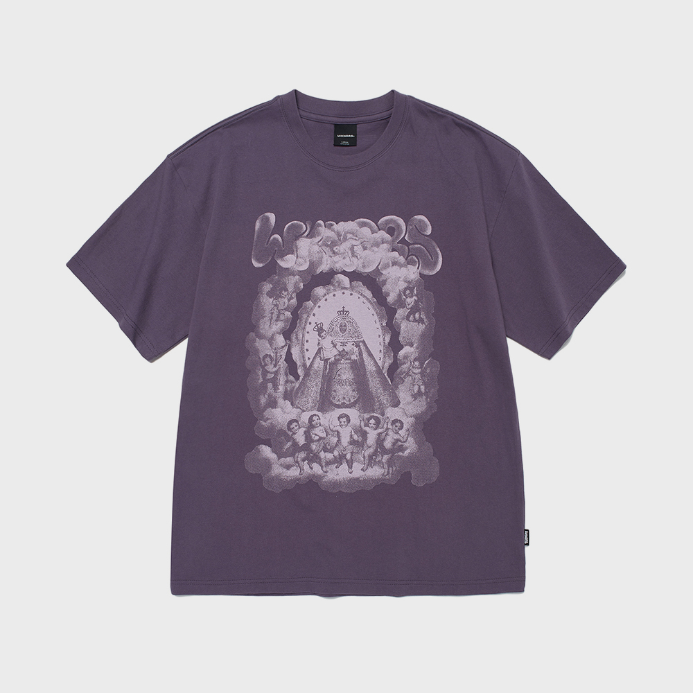 Tシャツ・カットソー [NICEGHOSTCLUB]GHOST GLITTER LOGO TEE_PURPLE(NG2FMUT528A) GHOST GLITTER LOGO TEE_PURPLE(NG2FMUT528A) - 감도 깊은 취향