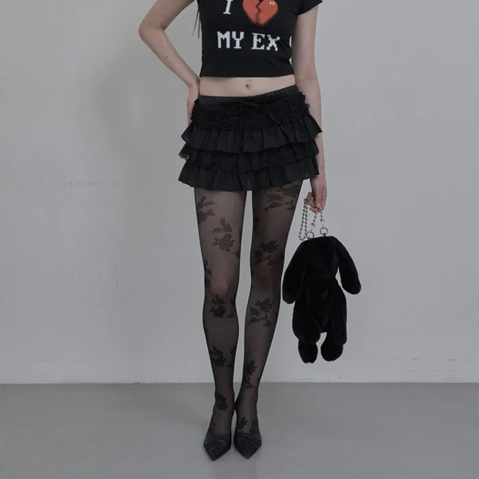 TUTU MIX SKRIT PANTS / BLACK - 감도 깊은 취향 셀렉트샵 29CM