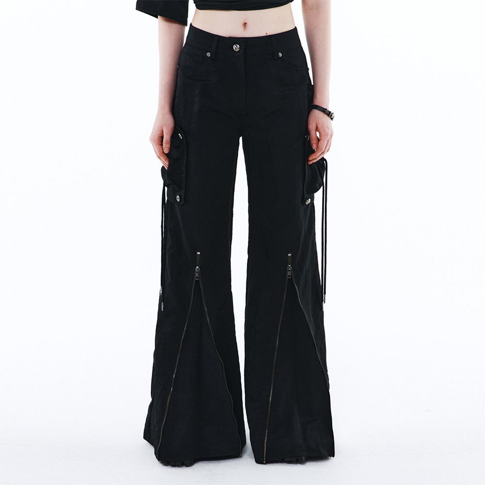 韓国商品/FLARE UP Handmade Twisted Skirt Pants FLARE UP]☆24SS☆韓国人気☆SET Handmade Twisted Skirt Pants