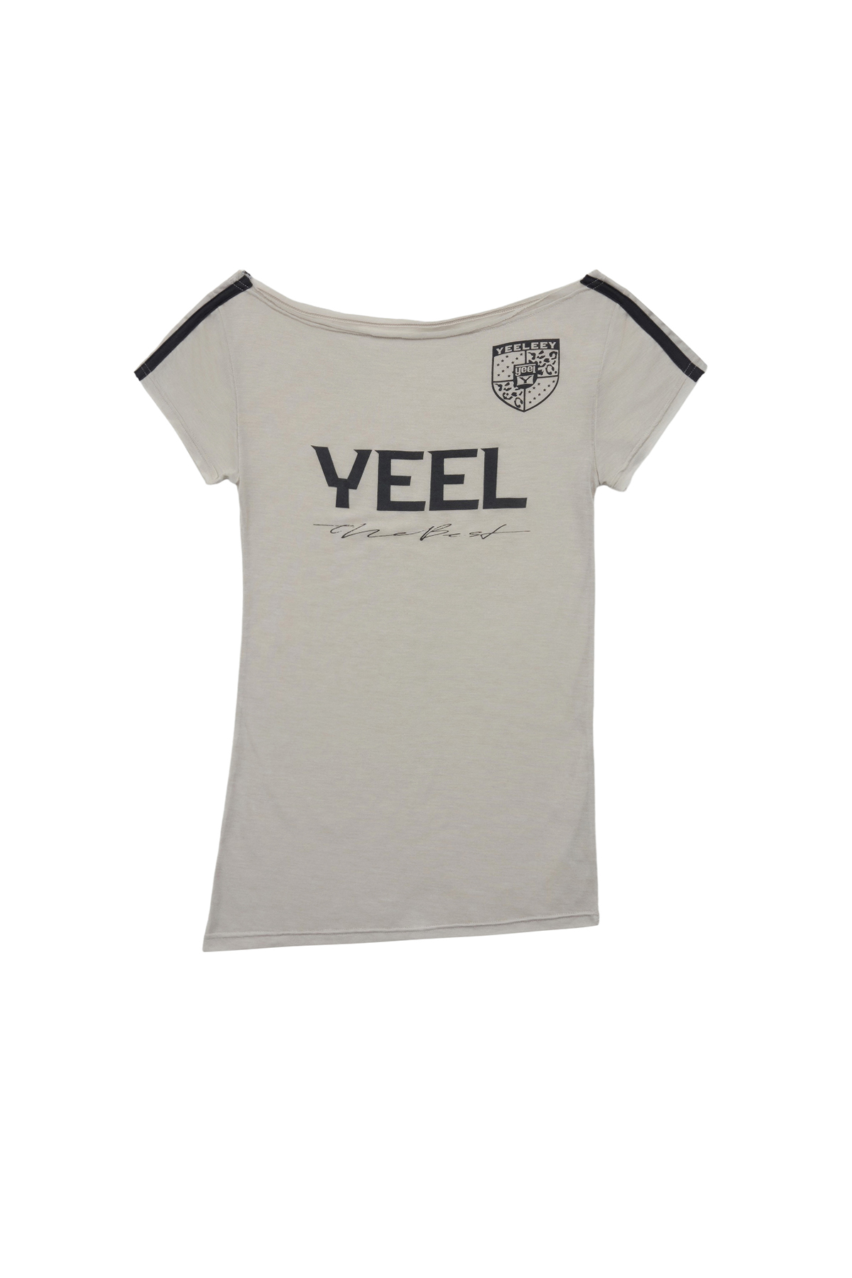 [YEEL] YEEL RACING ASYMMETRIC T-SHIRT ★大人気★ YEEL RACING ASYMMETRIC T-SHIRT BLACK - 감도 깊은 취향 셀렉트