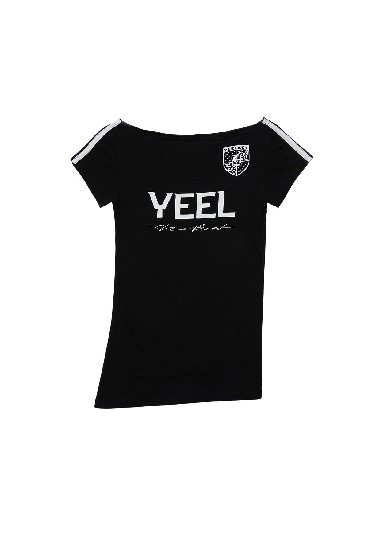 [YEEL] YEEL RACING ASYMMETRIC T-SHIRT ★大人気★ YEEL RACING ASYMMETRIC T-SHIRT BLACK - 감도 깊은 취향 셀렉트