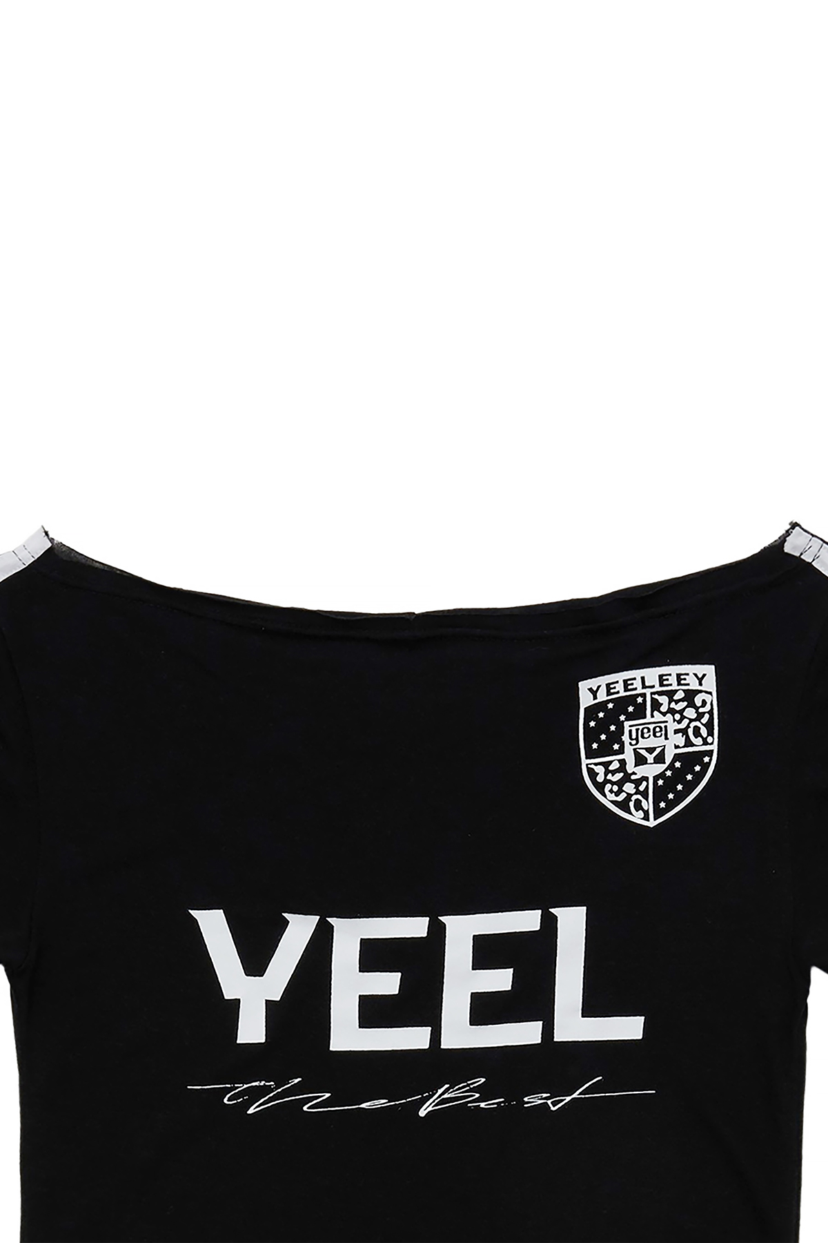 YEEL RACING ASYMMETRIC T-SHIRT BLACK - 감도 깊은 취향 셀렉트