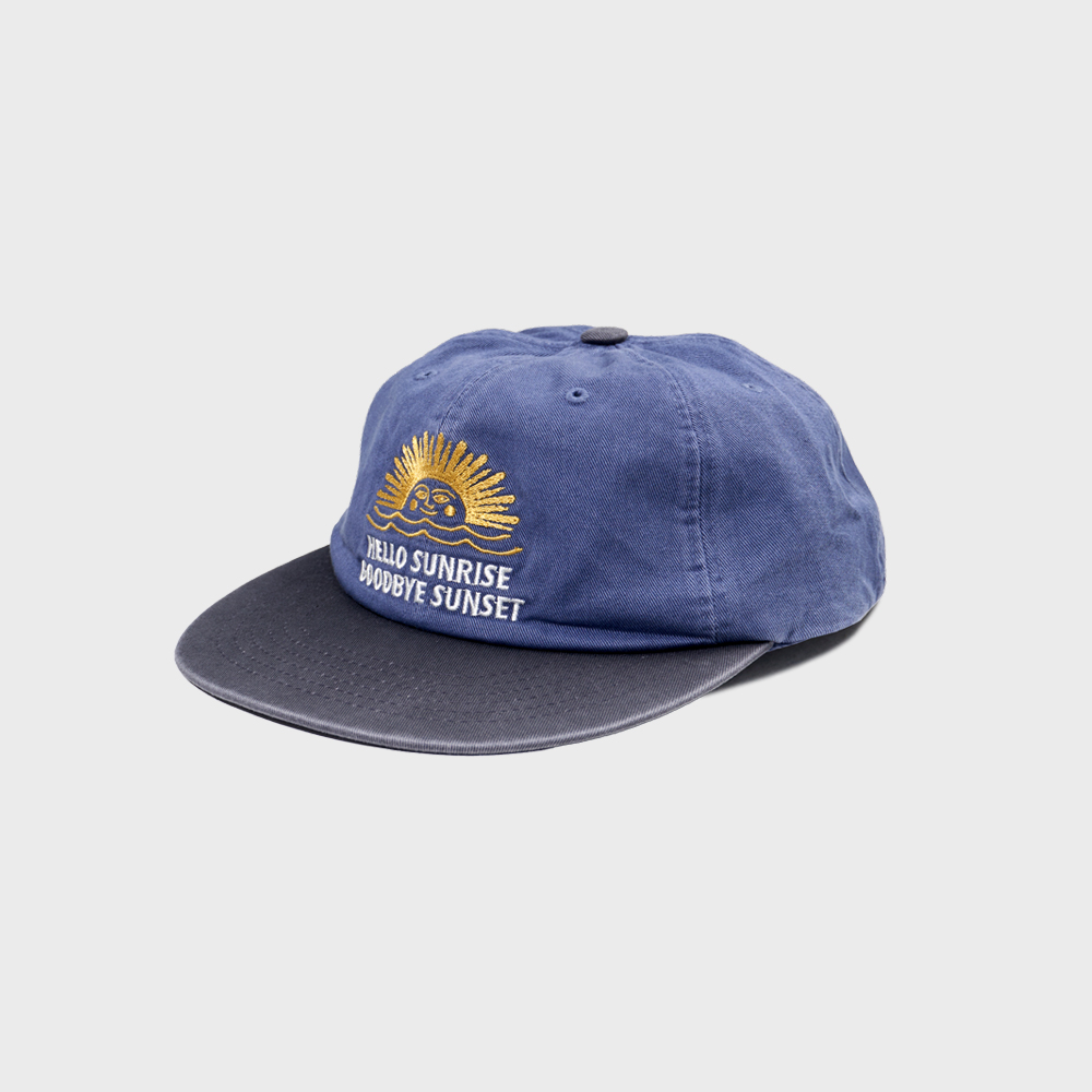 90s Logo 6Panel Cap_Ocean Blue & Dark Gray - 감도 깊은 취향