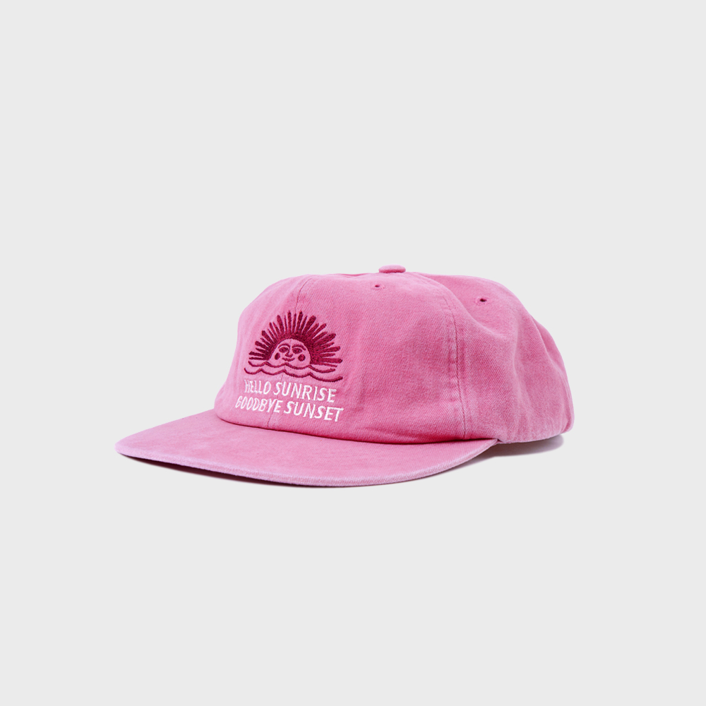 HELLO■Washed Typo Arch Logo 6panel Cap_Coral Pink Washed Typo Arch Logo 6panel Cap_Coral Pink - 감도 깊은 취향