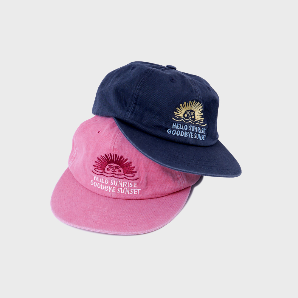 HELLO■Washed Typo Arch Logo 6panel Cap_Coral Pink Washed Typo Arch Logo 6panel Cap_Coral Pink - 감도 깊은 취향