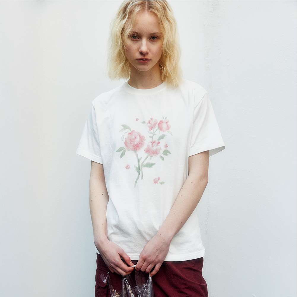 ★LARTIGENT★L2 GRASS FLOWER T-SHIRT★ L2 GRASS FLOWER T-SHIRT(WHITE) - 감도 깊은 취향 셀렉트샵 29CM
