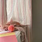 메리엘 링클 핑크 빈티지 커튼