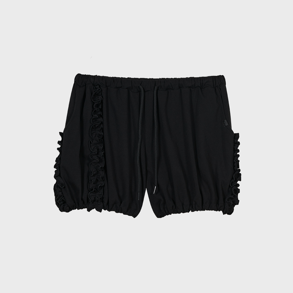 TYPESERVICE ♥ Ruffled Balloon Shorts /追跡付 Ruffled Balloon Shorts [Black] - 감도 깊은 취향 셀렉트샵 29CM
