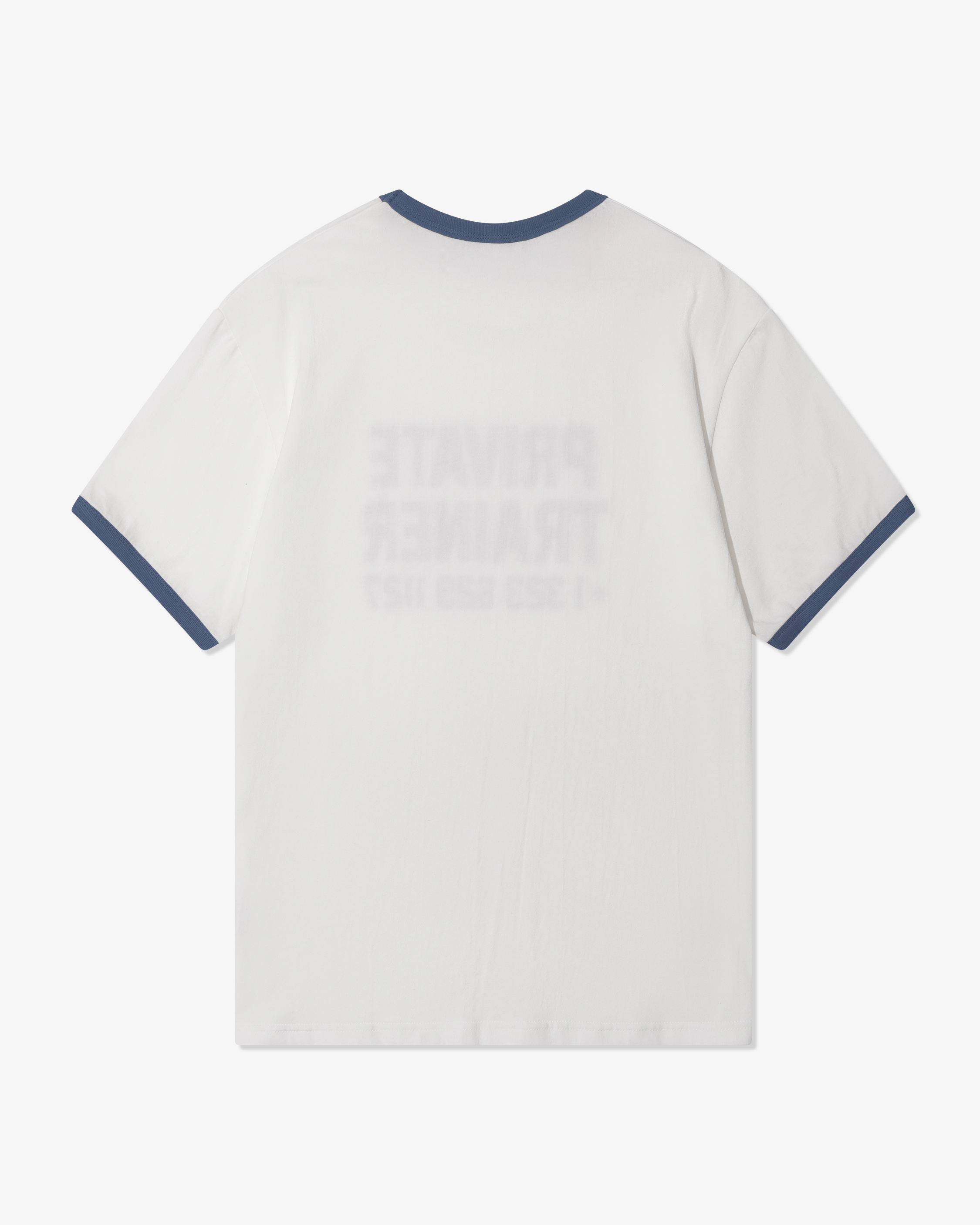 【POSE NUMBER EIGHT】P.T RINGER TEE (WHITE/SMOKE BLUE) P.T RINGER TEE (WHITE/SMOKE BLUE) - 감도 깊은 취향 셀렉트샵 29CM