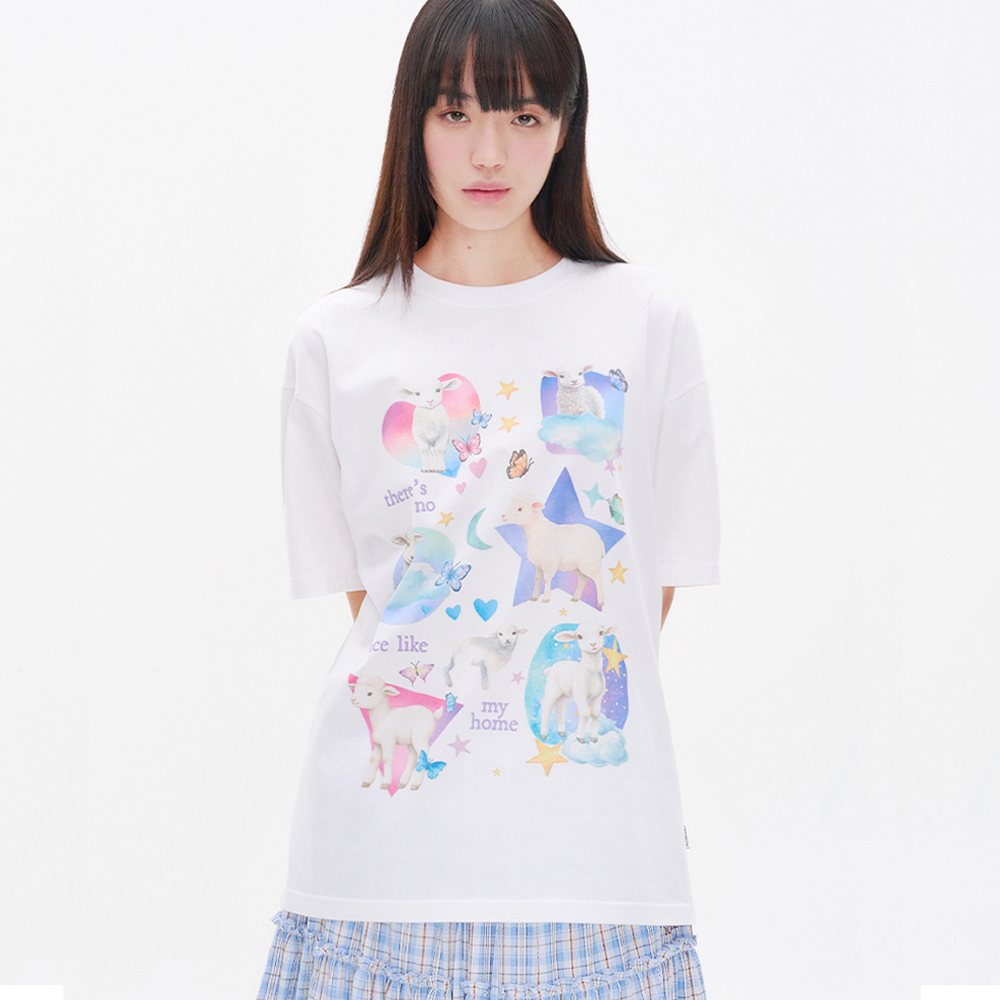 YOUHEE VINTAGE GRAPHIC JERSEY T-SHIRT WHITE - 감도 깊은 취향