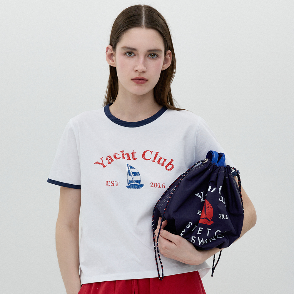 25SS clove] Symbol Logo Ringer T-Shirt (White) - 감도 깊은