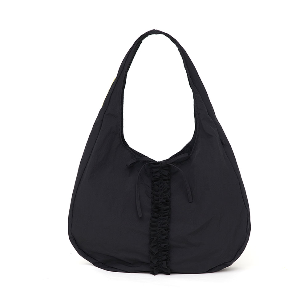 [韓国29CM限定] 大人の可愛さを叶える frill hobo bag (black) 29EDITION] frill hobo bag (black) - 감도 깊은 취향 셀렉트샵 29CM