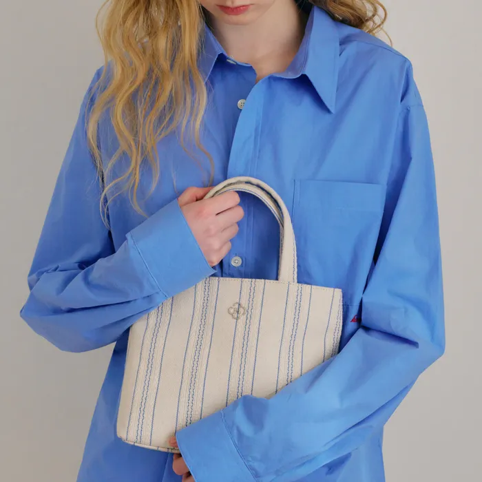 ★HEEARI★ Mari Pinic Tote Bag Mari Pinic Tote Bag_Stripe Mari Pinic Tote Bag 마리 피크닉 토트백_Stripe - 감도 깊은