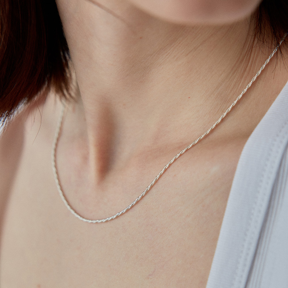 ☆TATIANA☆ SILVER925 Shine Tinsel Necklace NZ2017 SILVER925) Shine Tinsel Necklace NZ2017 - 감도 깊은 취향