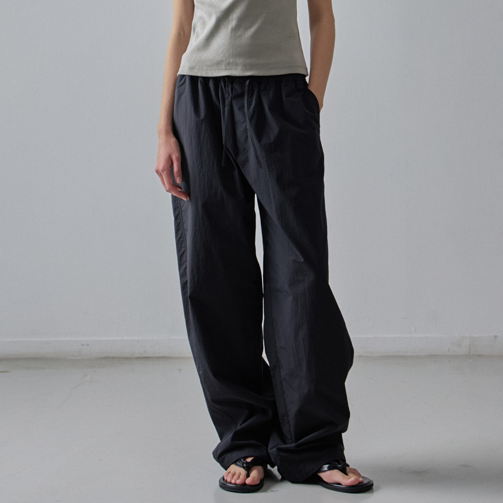 Draped chiton midi skirt pants SET CHARCOAL - 감도 깊은 취향