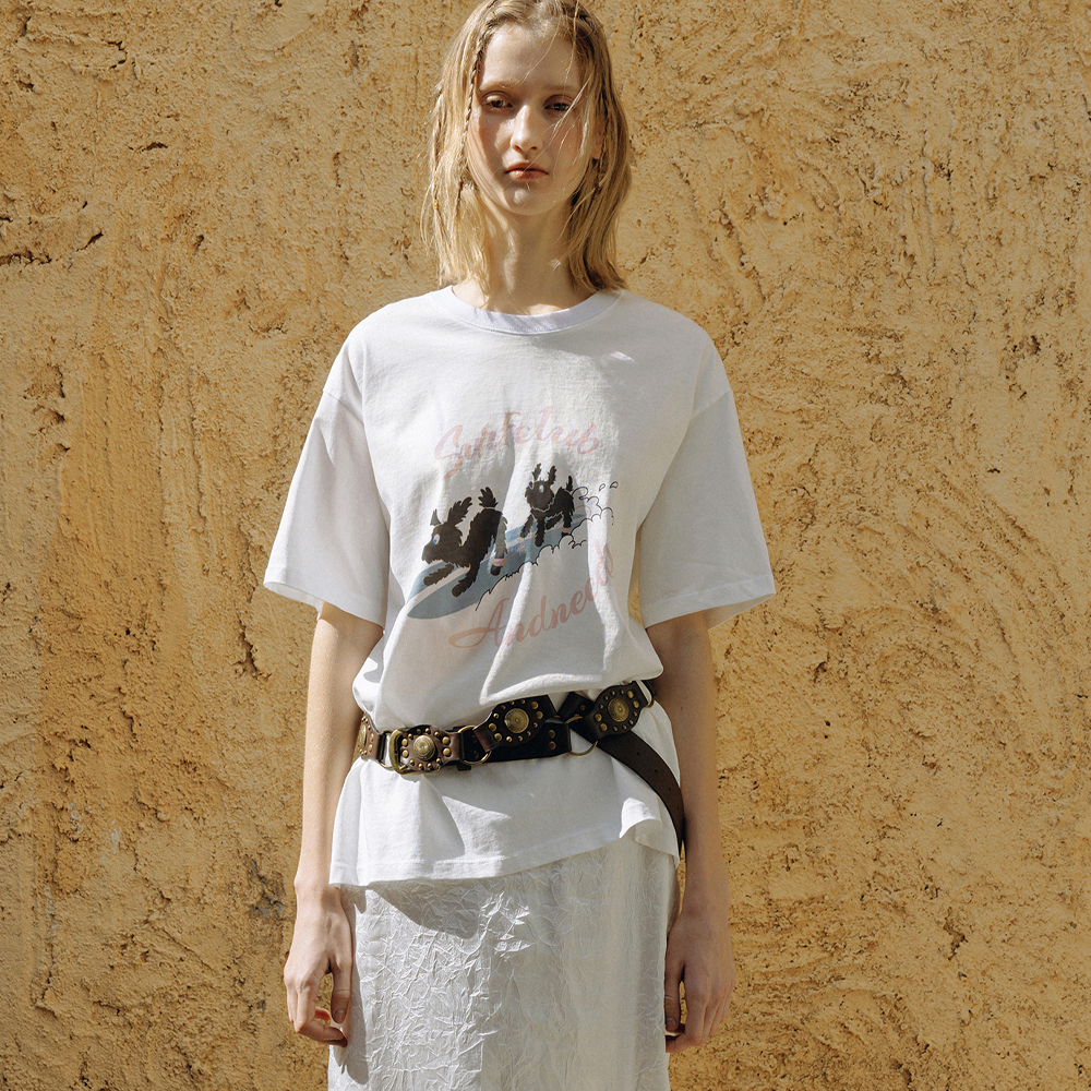 トップス SCULPTOR Sheriff Cut Out Tee Dirty White Sheriff Cut Out Tee Dirty White – SCULPTOR JAPAN