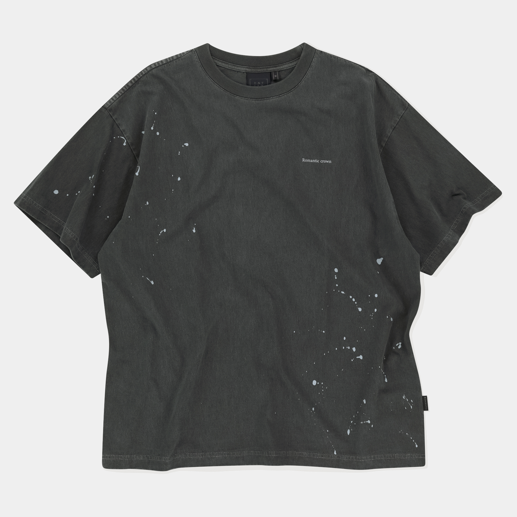 BLACKBLONDのBBD Shadow Smile Ripped Pigment T-Shirt 全2色 BBD Shadow Smile Ripped Pigment T-Shirt (Vintage Black