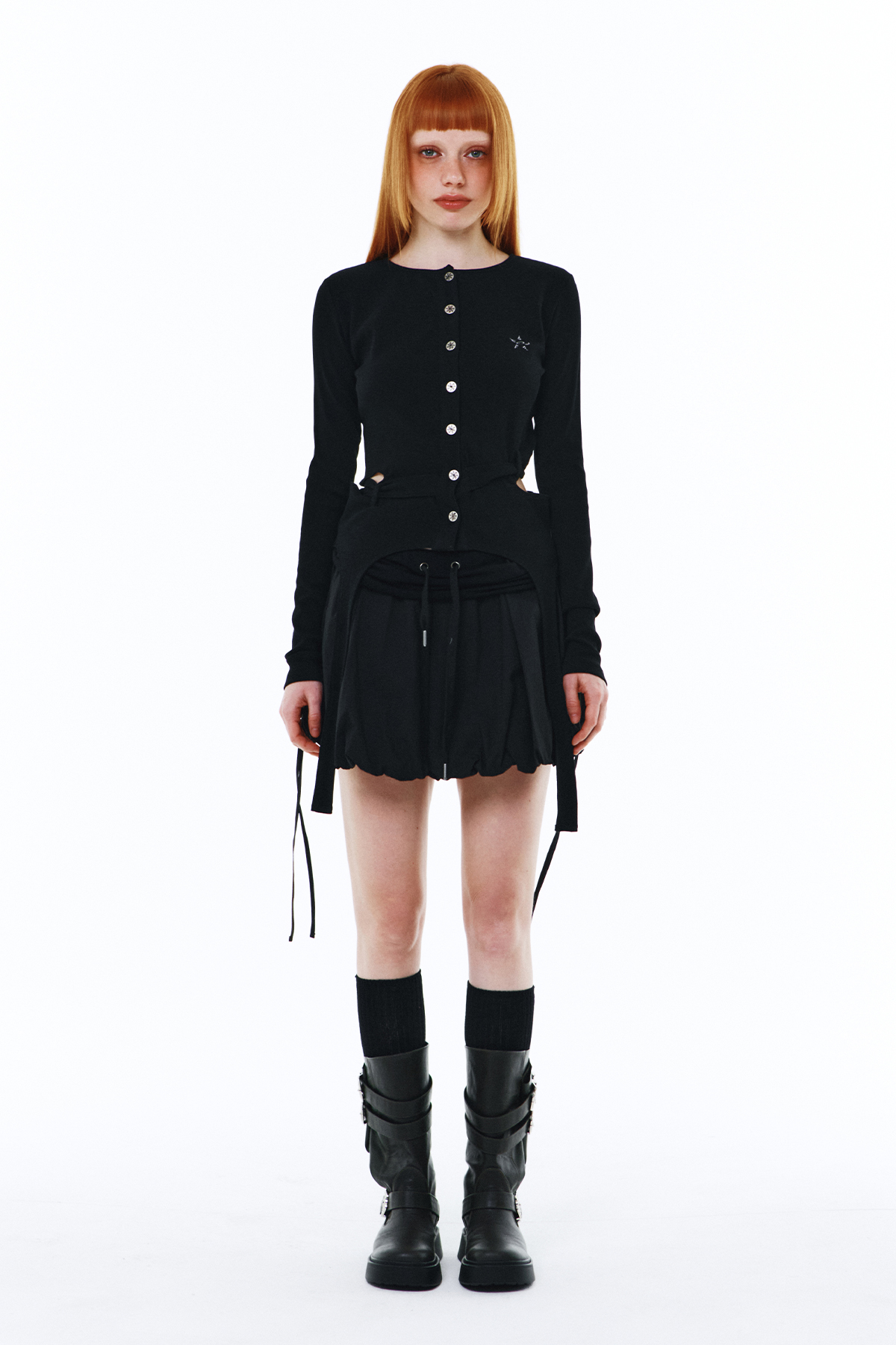 ★ Leey★ BALLOON RIBBON SHORT SKIRT BLACK P0000EMJ BALLOON RIBBON SHORT SKIRT BLACK - 감도 깊은 취향 셀렉트샵 29CM