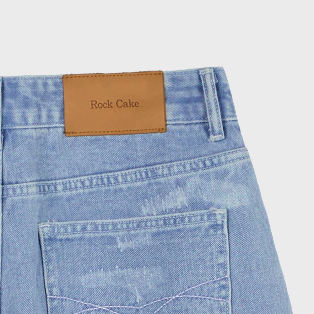 Damaged Bermuda Denim Pants - Blue - 감도 깊은 취향 셀렉트샵