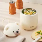 캐나다 아소부 베스티 스텐 푸드컨테이너 죽통 보온도시락 푸드자 600ml 베어